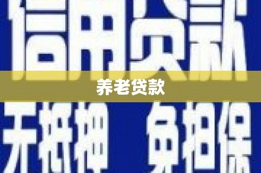 灌阳养老贷款
