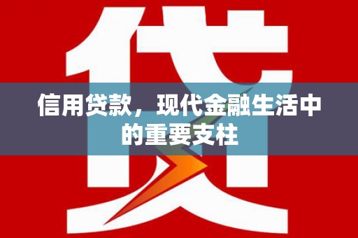 前镇信用贷款，现代金融生活中的重要支柱