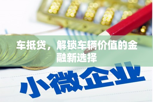 王益车抵贷，解锁车辆价值的金融新选择