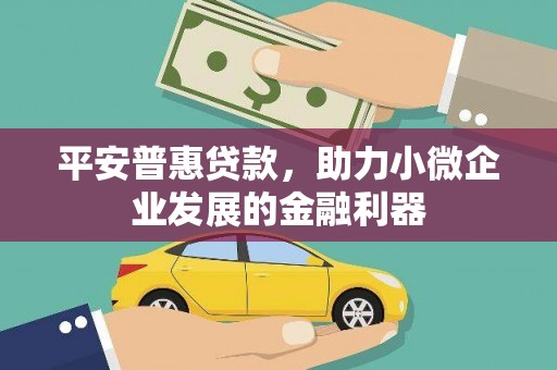 江南平安普惠贷款，助力小微企业发展的金融利器