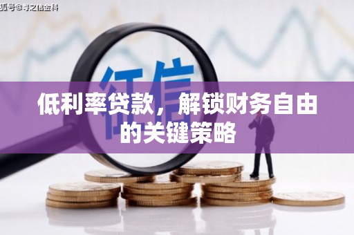 樊城低利率贷款，解锁财务自由的关键策略