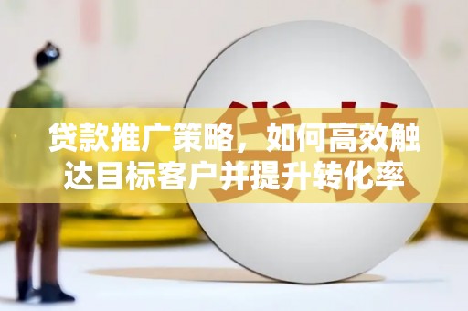 南溪贷款推广策略，如何高效触达目标客户并提升转化率