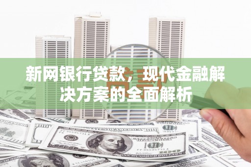 薛城新网银行贷款，现代金融解决方案的全面解析