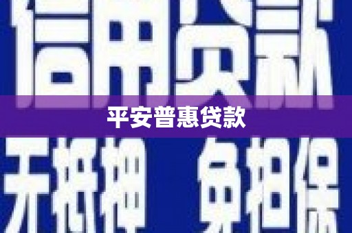 敦煌平安普惠贷款