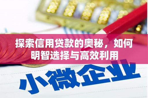 灵山探索信用贷款的奥秘，如何明智选择与高效利用