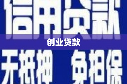 新兴创业贷款