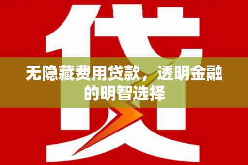 中江无隐藏费用贷款，透明金融的明智选择
