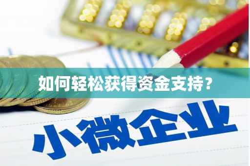 水城如何轻松获得资金支持？