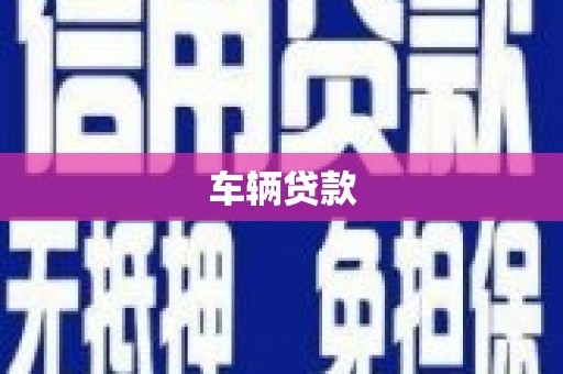 和田县车辆贷款